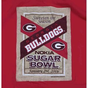 Georgia Bulldogs Shirt Mens L Red Short Sleeve 2006 Nokia Sugar‎ Bowl
